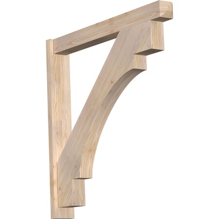 Ekena Millwork Merced Smooth Craftsman Outlooker, Douglas Fir, 5 1/2"W x 42"D x 42"H OUT06X42X42MRC04SDF